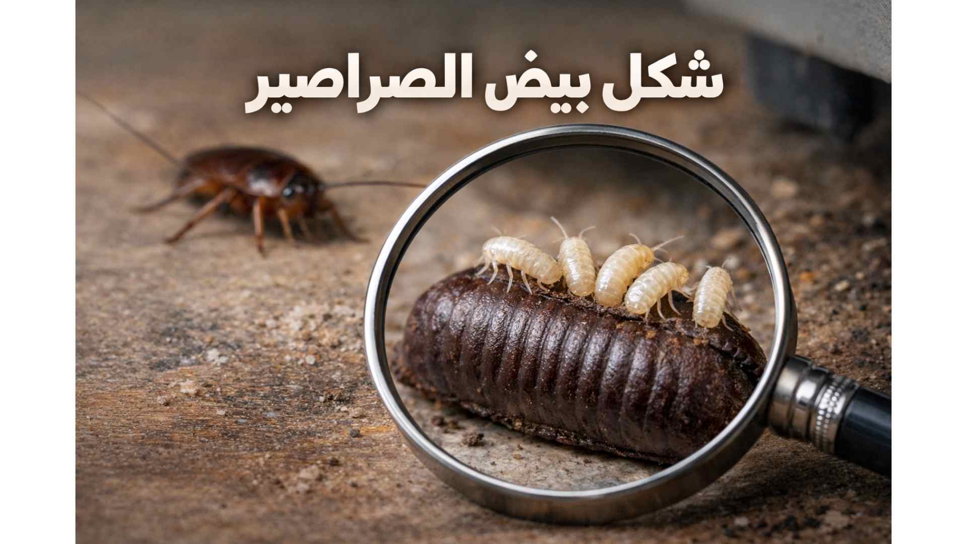 شكل بيض الصراصير: كيف تميّزه بالصور وأفضل طريقة للتخلص منه نهائيًا