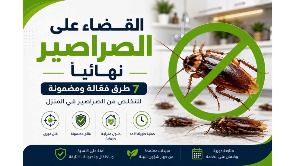 القضاء على الصراصير